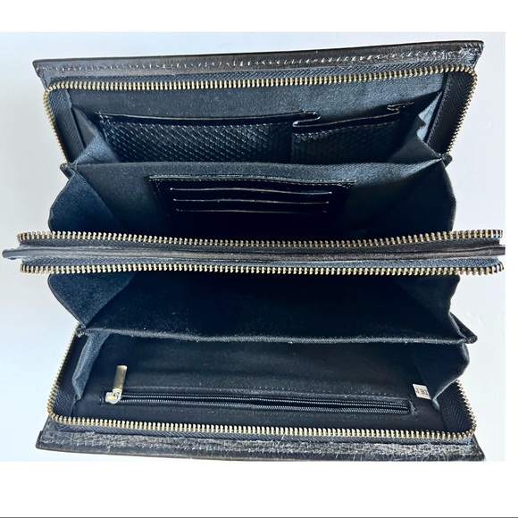 PRO CLUB Black Faux Leather Clutch - Picture 6 of 7